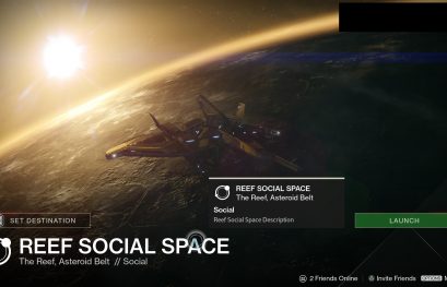 Destiny : un nouvel espace social dans Le Récif