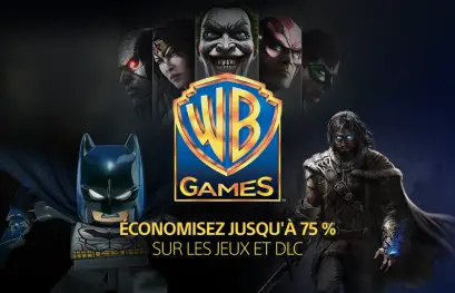 Des jeux Warner Bros à 50% pour les membres PS+