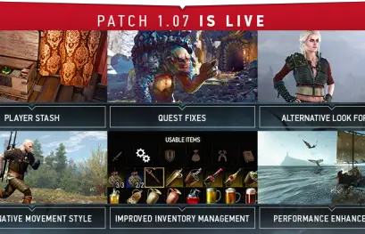 The Witcher 3 : Le gros patch 1.07 est disponible