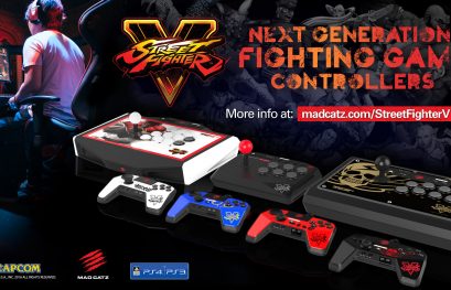 Street Fighter 5 : Mad Catz dévoile ses sticks et pads PS4