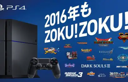 Sony Japon dévoile un trailer avec les jeux PS4 de 2016