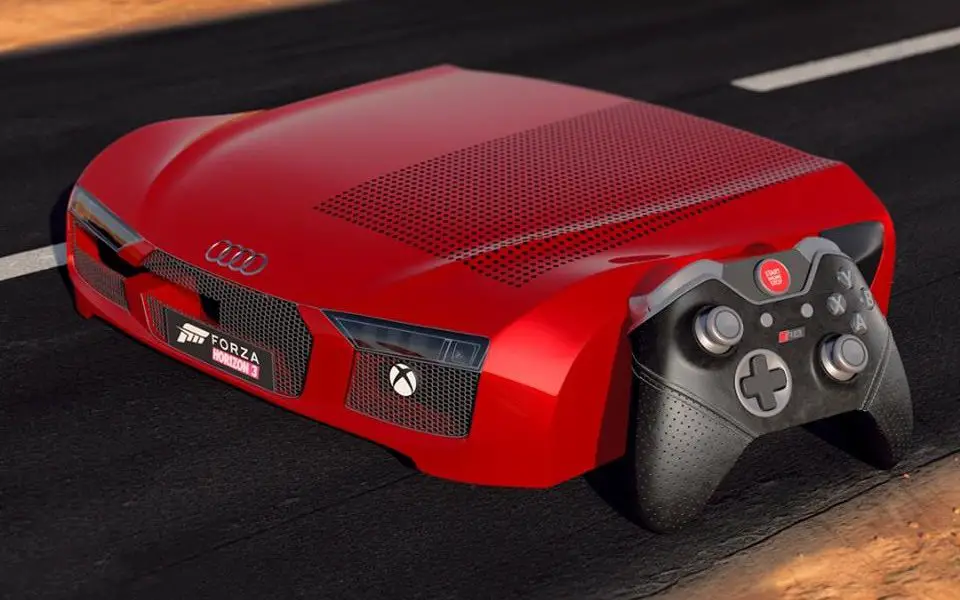 Microsoft dévoile une Xbox One S édition spéciale... Audi R8 !