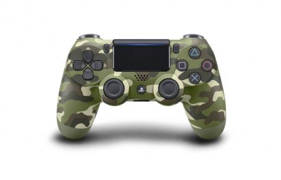 La nouvelle Dualshock 4 en or, argent et camouflage vert