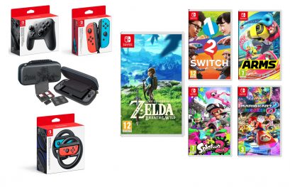 Les premiers jeux et accessoires de la Switch en précommande