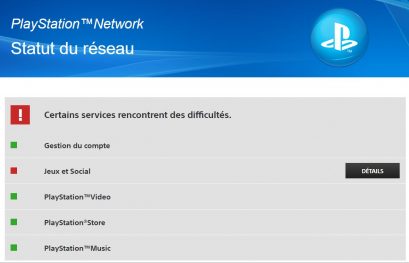 Des problèmes pour jouer en ligne sur le PlayStation Network