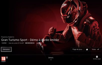 La démo de Gran Turismo Sport est disponible pendant quelques jours