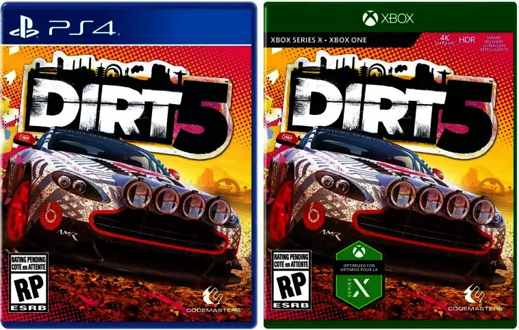 dirt 5 video options ps5